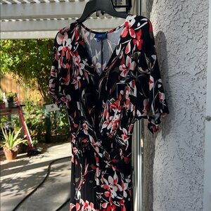 Apt. 9 Black and Red Asymmetrical Dress